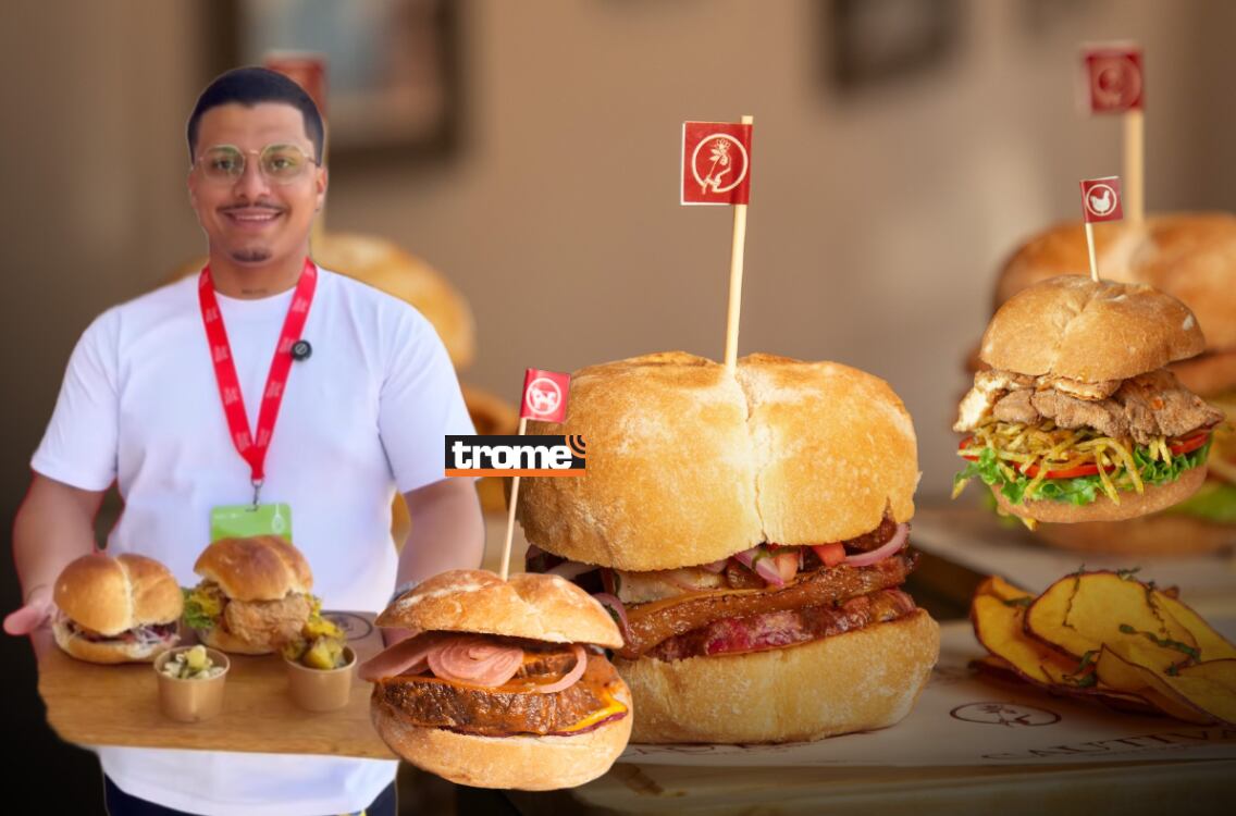 El sánguche de cordero de Candarave es una de las opciones que presenta Cautiva Bara Criolla. (Entrevista y Foto Compos: Isabel Medina / Trome).