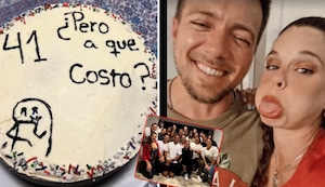 Julián Zucchi celebra onomástico con peculiar torta que refleja su difícil año