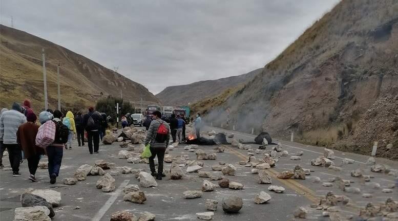 La Oroya: reportan bloqueo de Carretera Central (Foto: difusión)