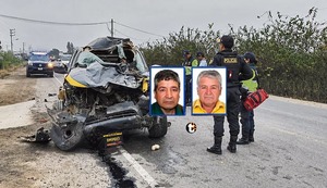 ¡Tragedia en Huaral! Padre e hijo mueren al chocar camioneta municipal contra maquinaria pesada