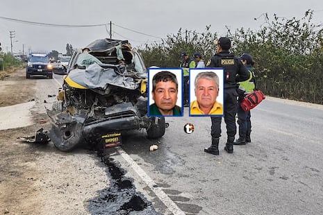 ¡Tragedia en Huaral! Padre e hijo mueren al chocar camioneta municipal contra maquinaria pesada