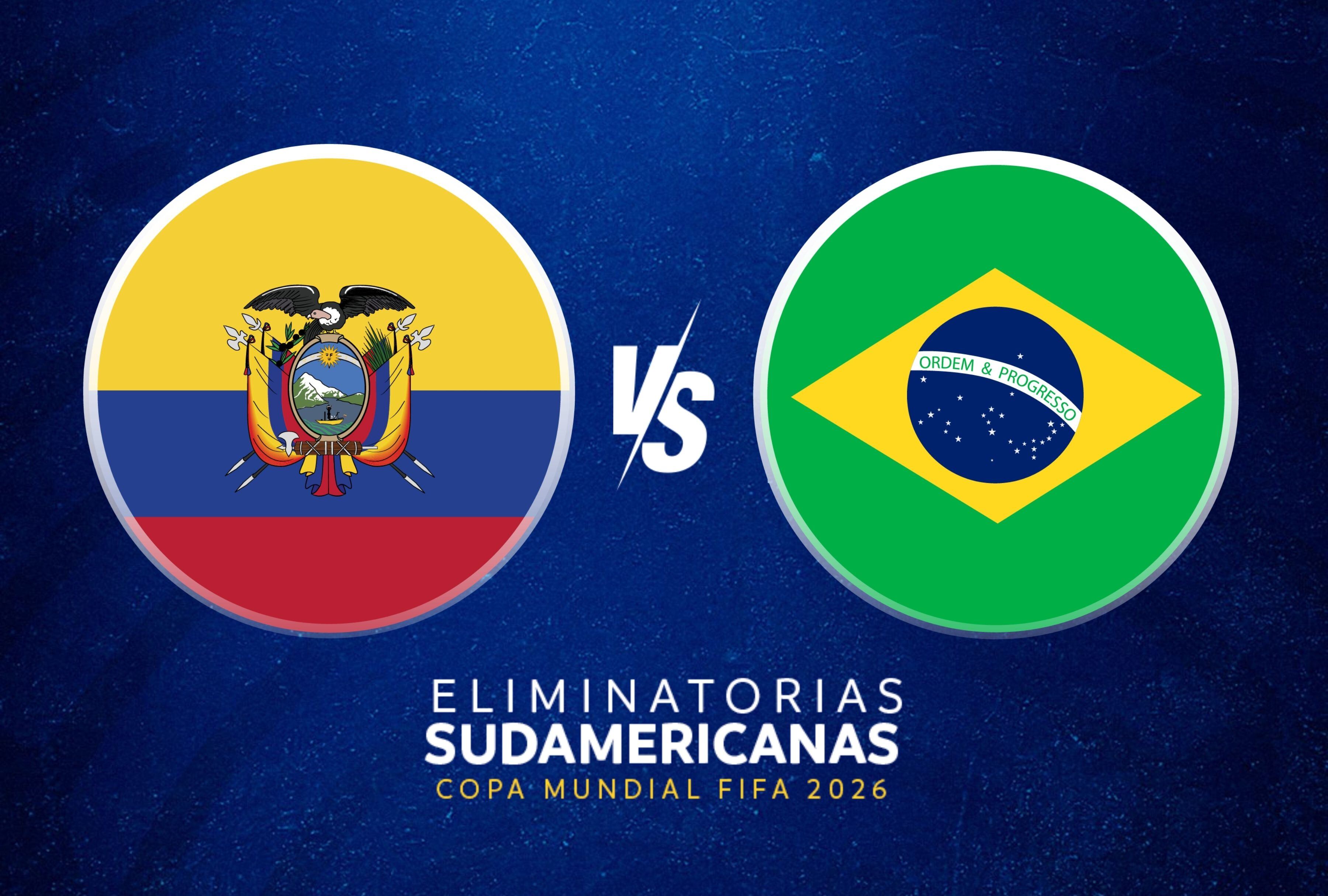 La Tricolor se enfrenta a la Canarinha por las Eliminatorias Sudamericanas a la Copa Mundial FIFA 2026. Averigua a qué hora juega Ecuador vs. Brasil en vivo y cómo ver el partido por TV y streaming. | Crédito: Composición Depor