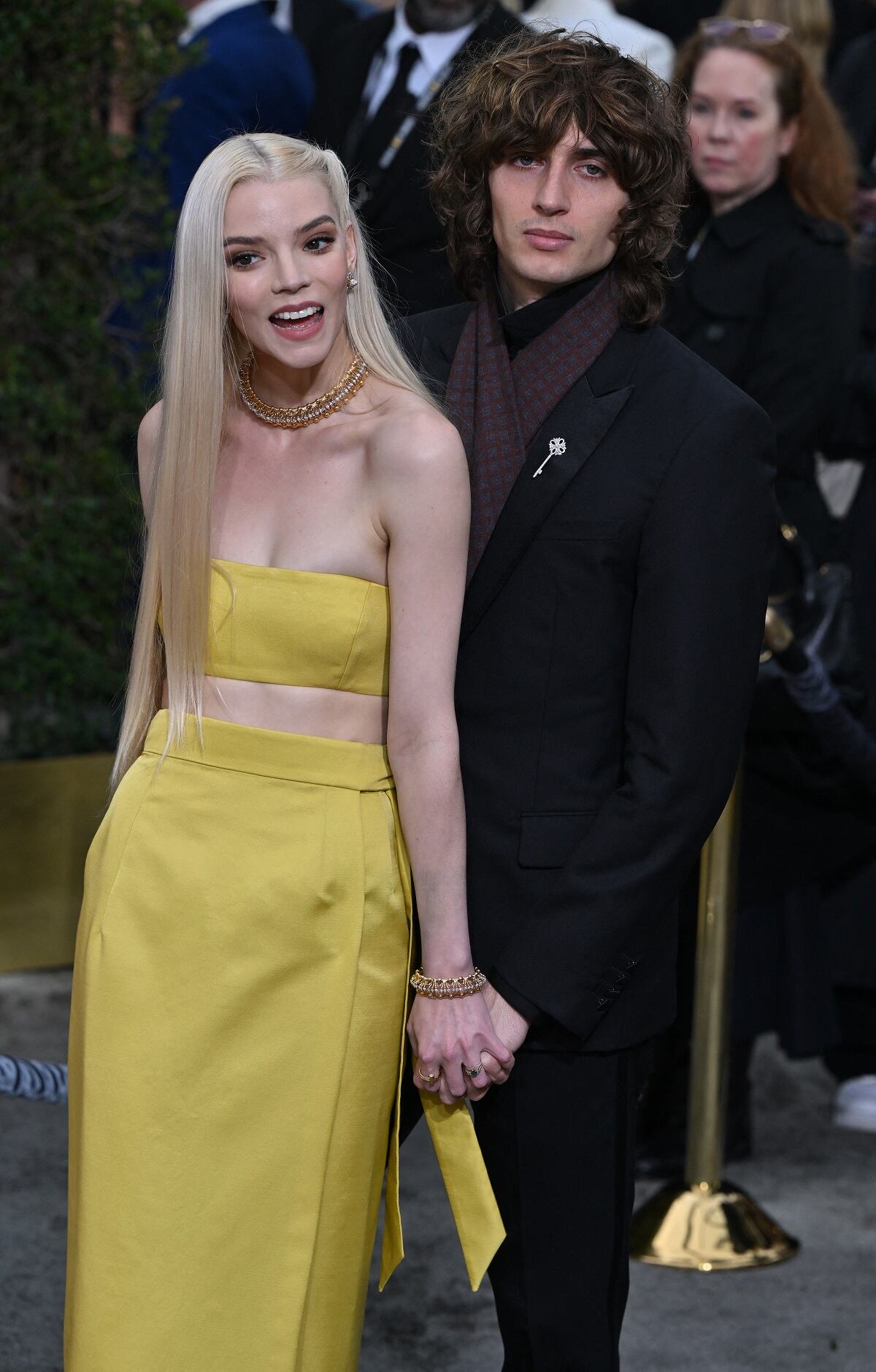 Anya Taylor-Joy en los Globos de Oro 2023. (Foto: AFP).
