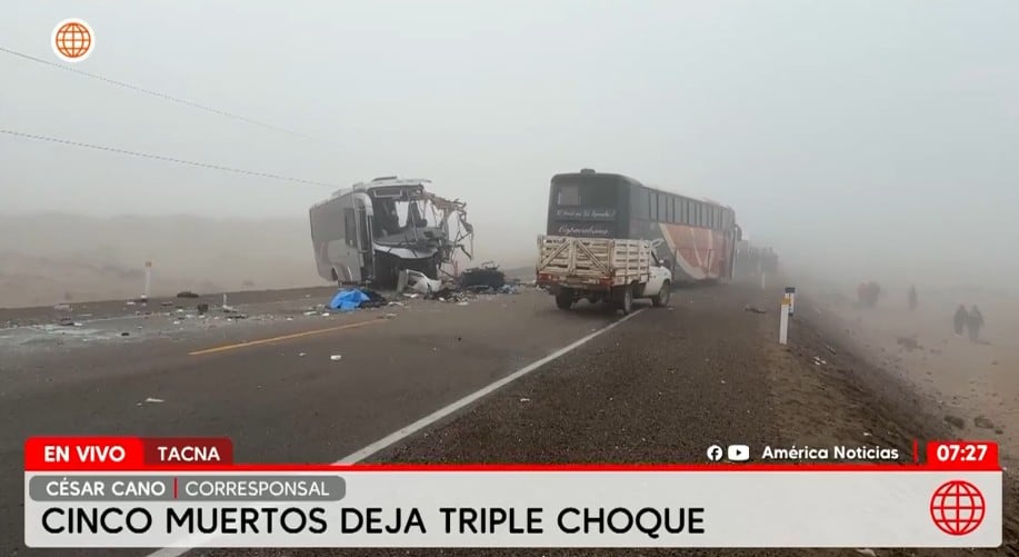 El siniestro ocurrió a la altura del kilómetro 1292+700 de la carretera Panamericana.