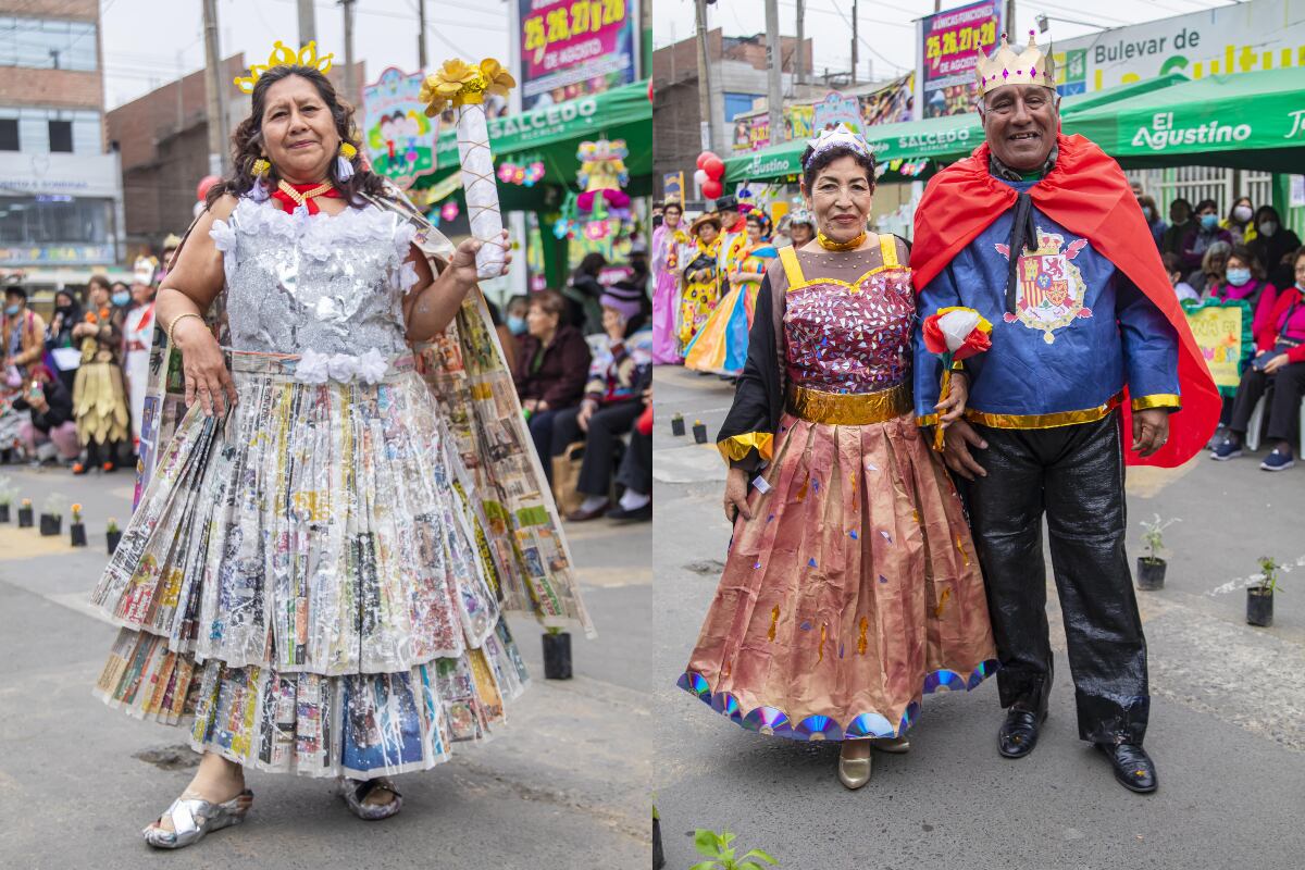 Utilizaron desde chapitas, cartones, botellas de plástico, bolsas de basura y periódicos. Fotos: Municipalidad de El Agustino.