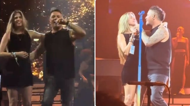 ¡Juntos en el escenario! Alejandro Sanz y Stephanie Cayo cantan ‘Corazón partío’