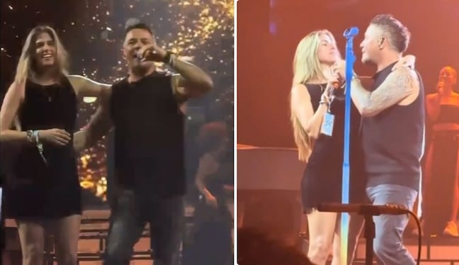 ¡Juntos en el escenario! Alejandro Sanz y Stephanie Cayo cantan ‘Corazón partío’