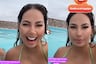 Pamela López transmite EN VIVO en bikini y manda su chiquita a Cueva: “Es para pagar mi Netflix”