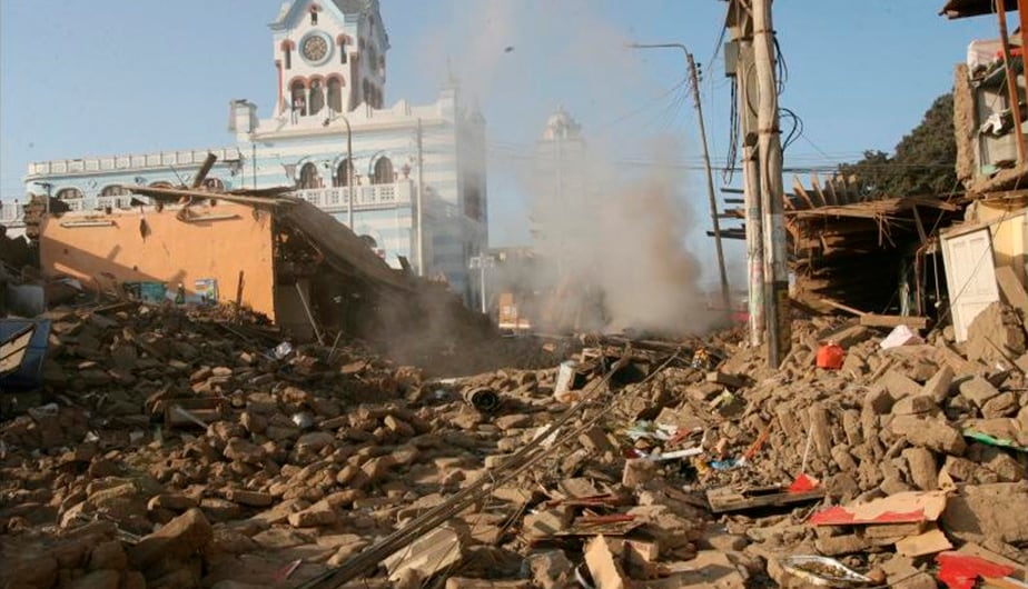 Más del 80% de la ciudad de Pisco fue destruida por el terremoto del 2017.(Archivo Histórico de El Comercio)