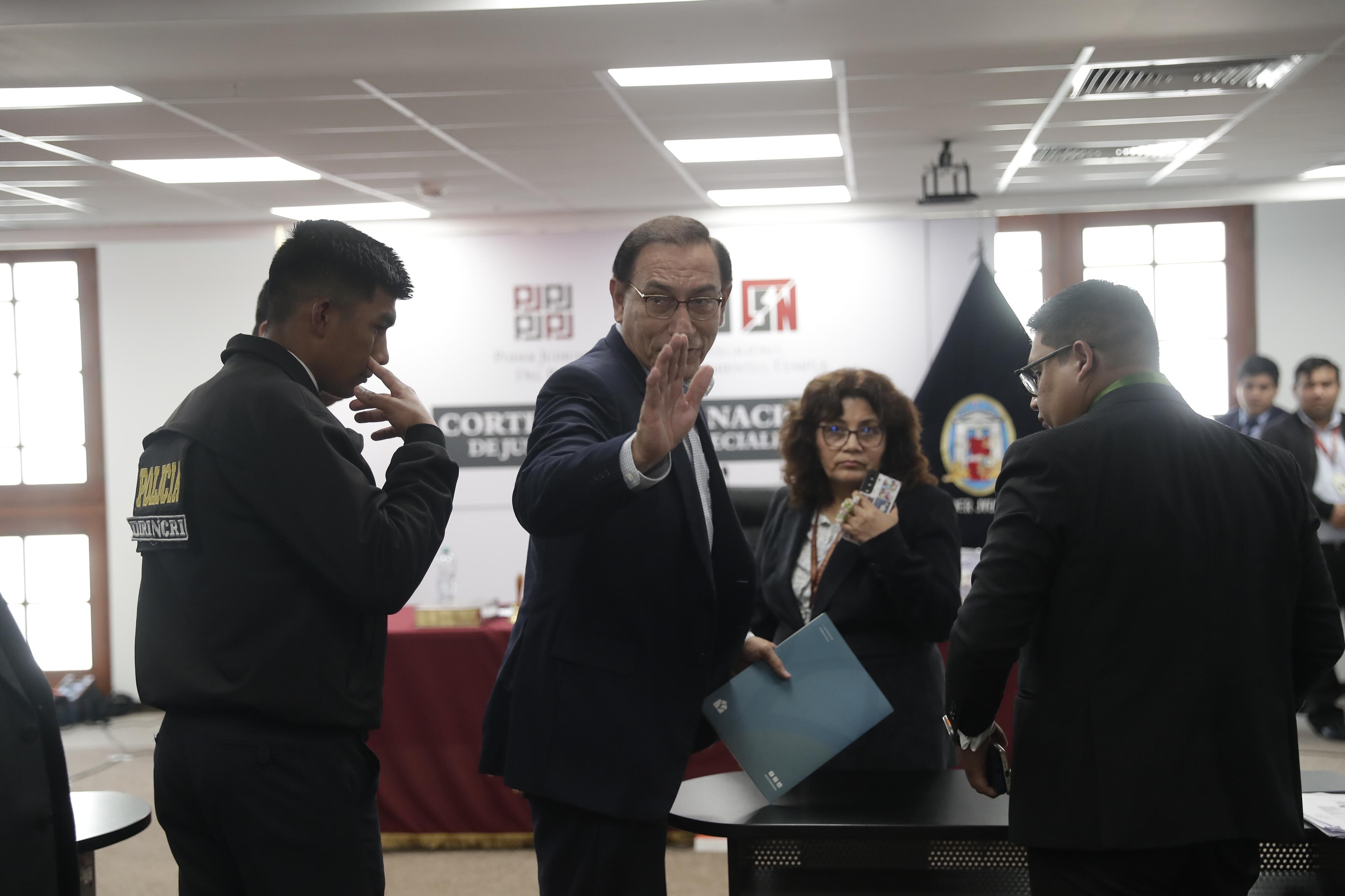 Martín Vizcarra en su audiencia de prisión preventiva. Foto: Hugo Pérez/@photo.gec