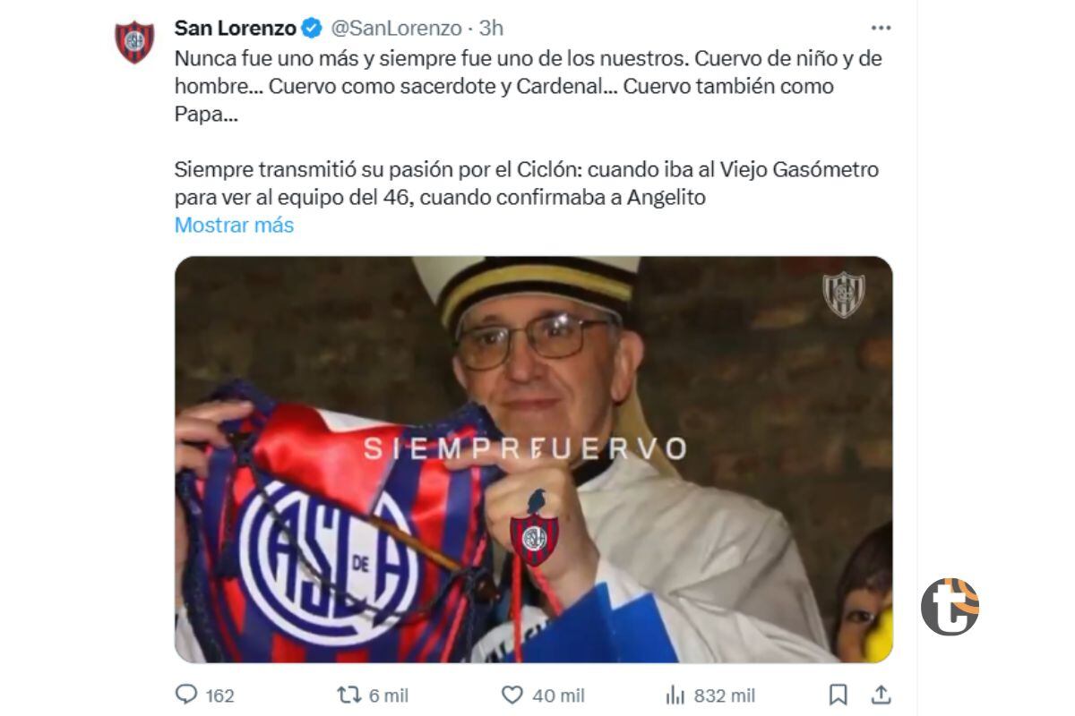 Club San Lorenzo conmovió a todos con est video en redes sociales (@SanLorezo)