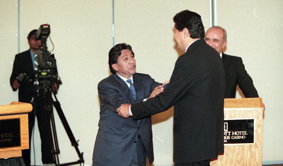 Debate presidencial del 2001. (Archivo histórico de El Comercio)