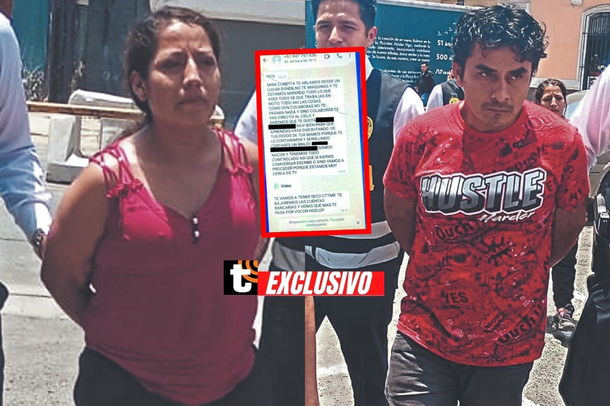 Capturan a pareja de extorsionadores: Estos son los aterradores mensajes