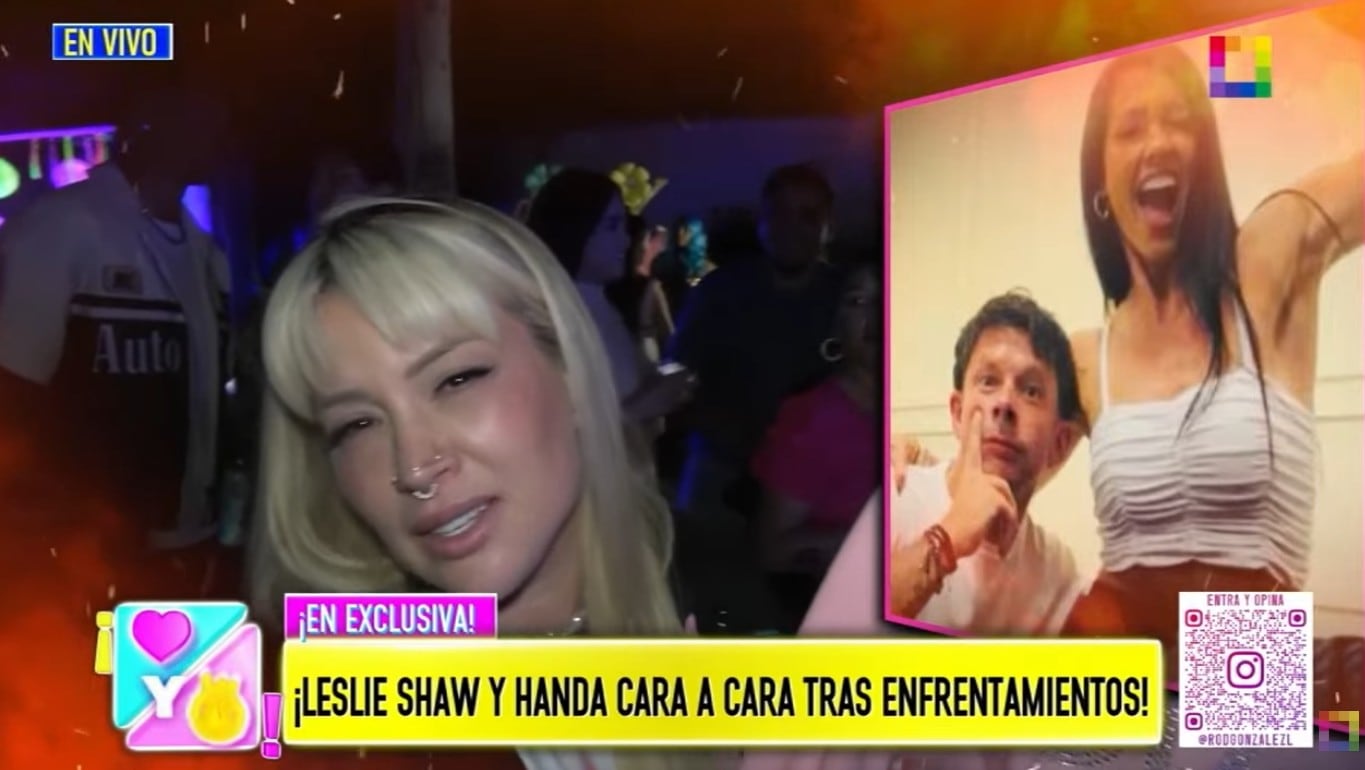 Leslie fue interceptada por las cámaras de 'Amor y Fuego'.
