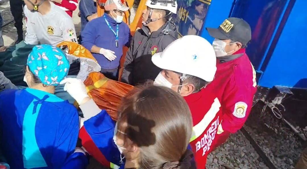 Traslado de heridos en el Cusco.
