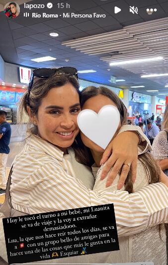 Ethel Pozo conmovida por separarse de su hija menor