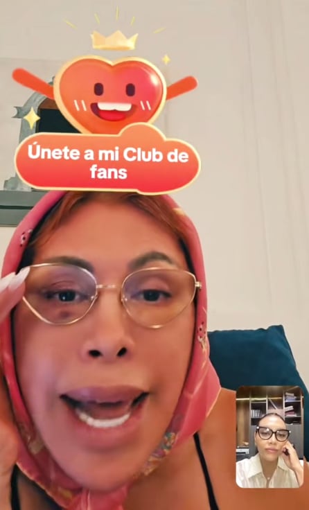 Conductora reaparece tras delicada cirugía en el rostro. (Fuente: TikTok)