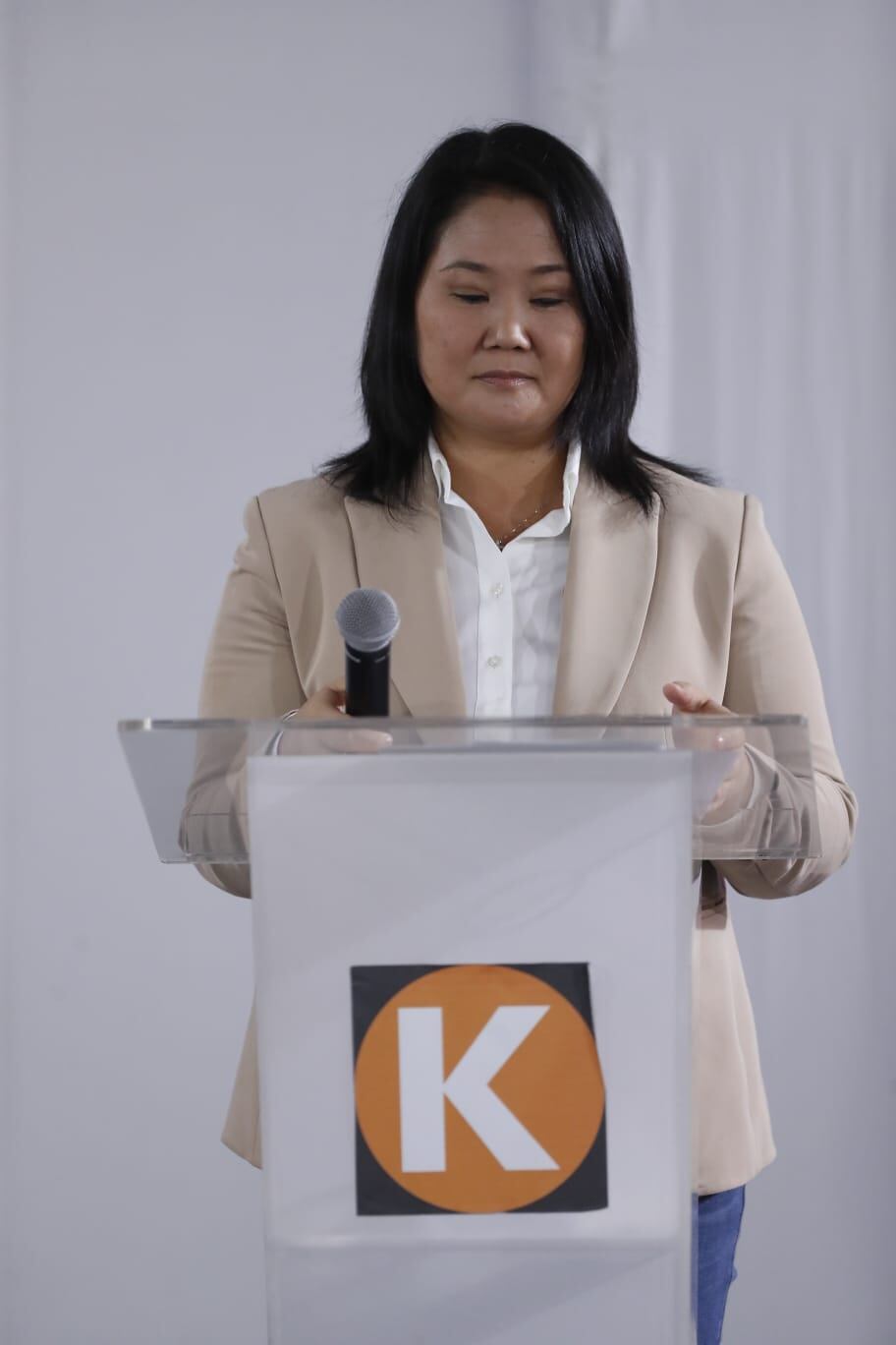 Keiko Fujimori esperará los resultados del JNE y los respetará, aseguró.