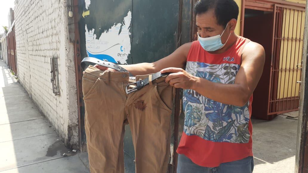 El joven contador Fran Flores (22) fue herido a balazos por dos delincuentes venezolanos que intentaron robarle sus pertenencias.