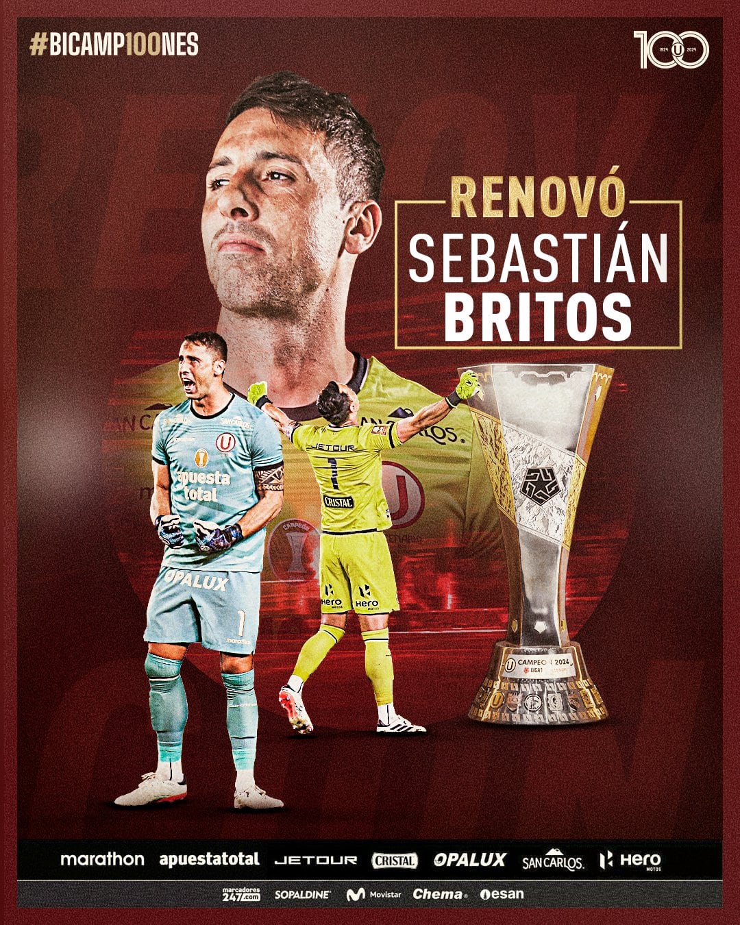 Sebastián Britos se queda en Universitario.