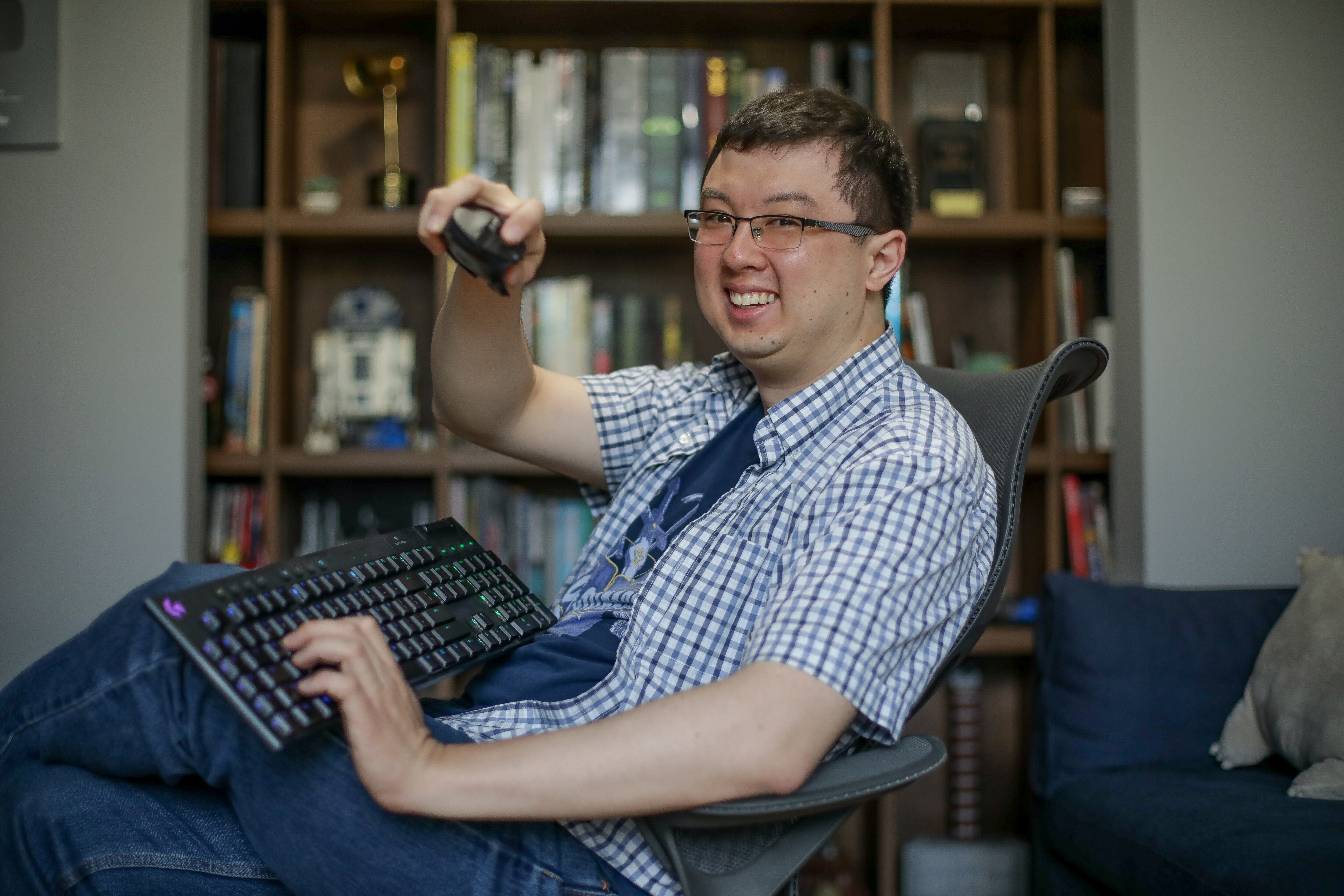 Phillip Chu Joy, con licencia para jugar. (FOTOS: BRITANIE ARROYO DUEÑAZ).