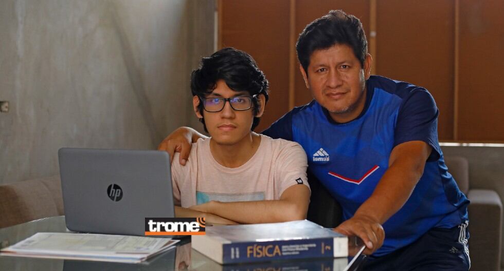 Héctor Rodríguez logró la beca que necesitaba para costear su carrera de Física. El postuló y logró el primer puesto en el examen de la PUCP. (Trome / César Bueno)