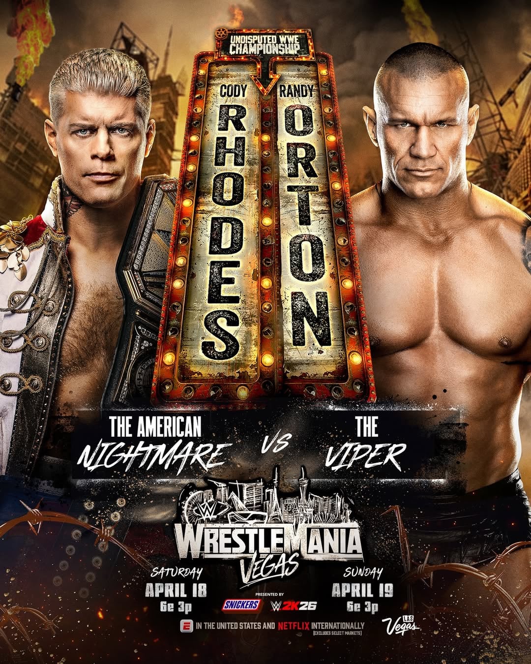 Cody Rhodes recuperó el título indiscutido de WWE. ( WWE)