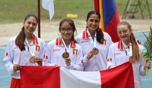 ¡VALEN UN PERÚ! Velocistas incas ganaron medalla de bronce en el Sudamericano de Atletismo Sub-23