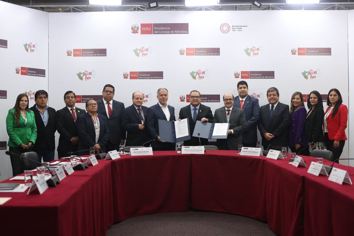 El Estado y representante sindicales alcanzaron acuerdos (Foto: PCM)