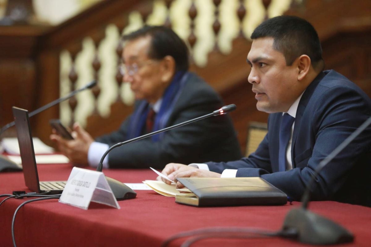 Américo Gonza y su bancada Perú Libre presentan proyecto para nuevo retiro AFP. (Foto: Congreso)