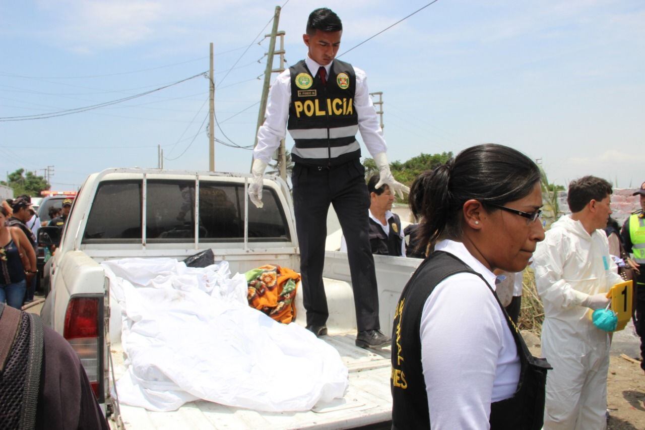 La Libertad: Cuerpos de ambas víctimas fueron llevados a la morgue.