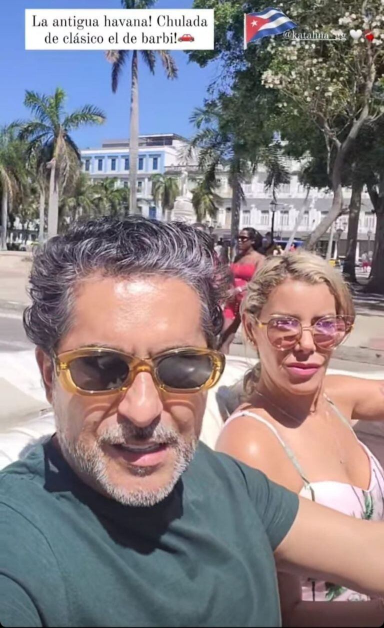 Raúl Araiza y su nueva novia Catalina García paseando por Cuba (Foto: Raúl Araiza/ Instagram)