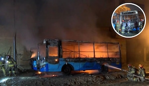 SMP: extorsionadores queman buses de la empresa La Estrella