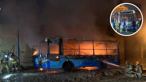 SMP: extorsionadores queman buses de la empresa La Estrella