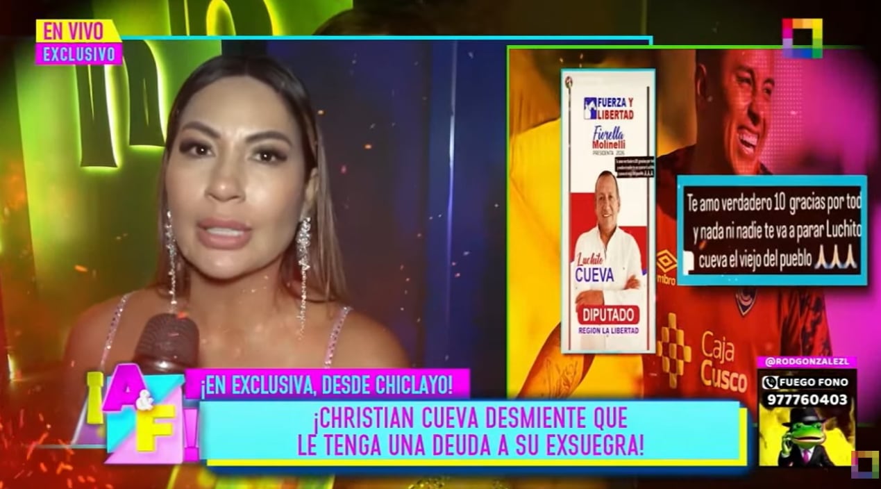 Pamela López pide a la población informarse antes de votar por el papá de Christian Cueva por diputado.