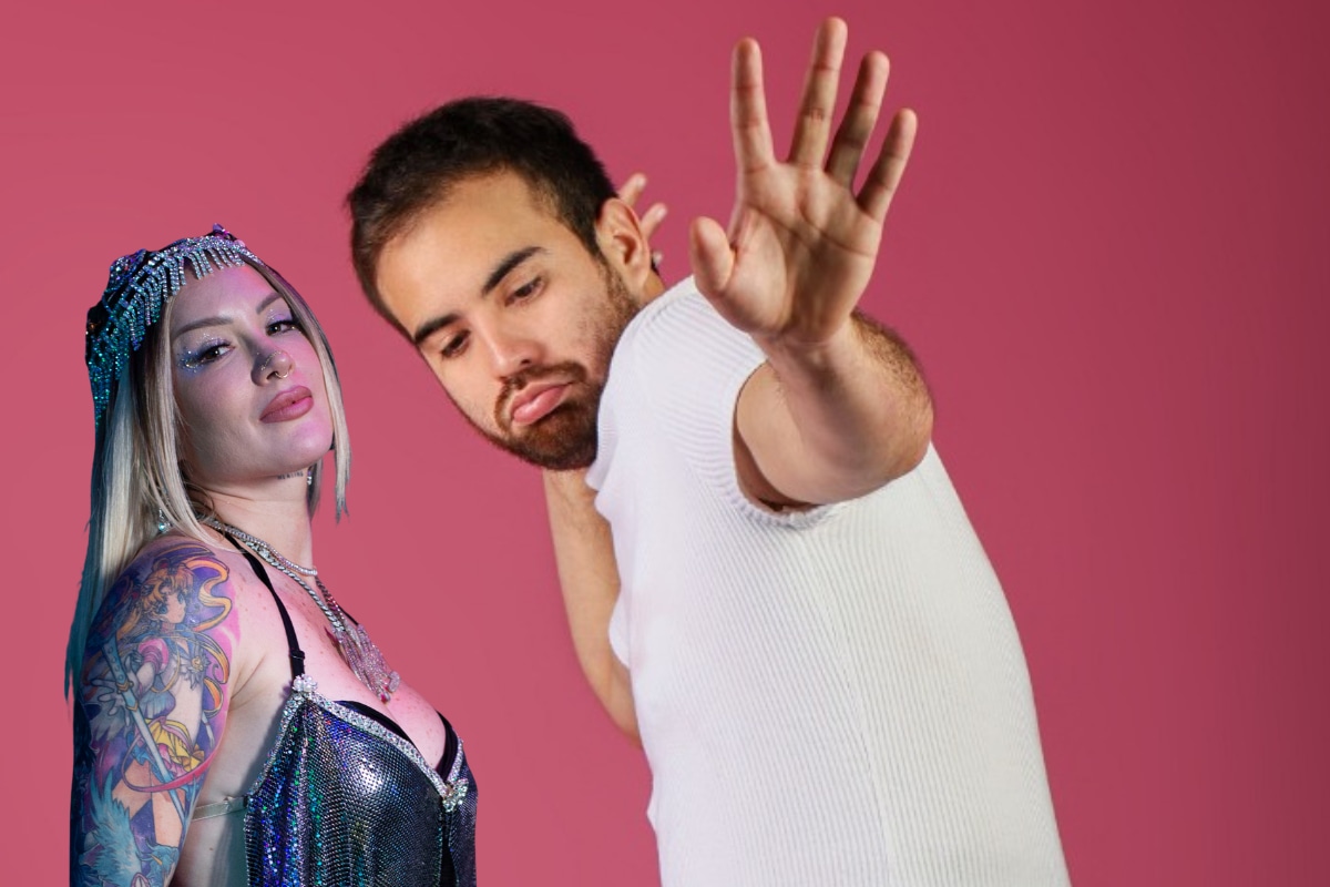 César BK y Leslie Shaw