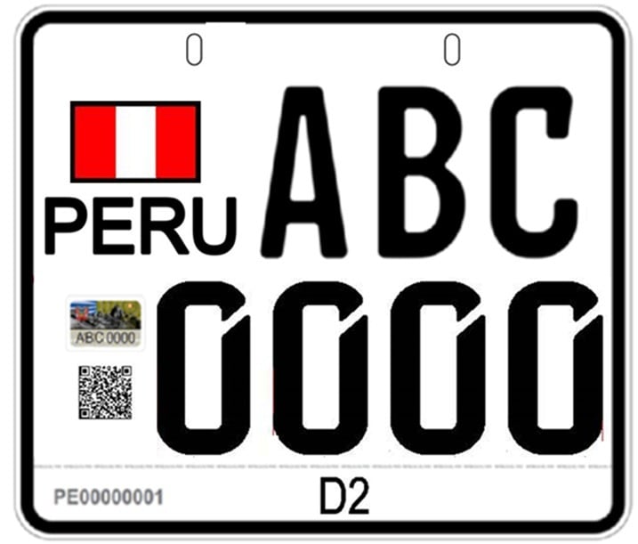 Así serán las nuevas placas metálicas.