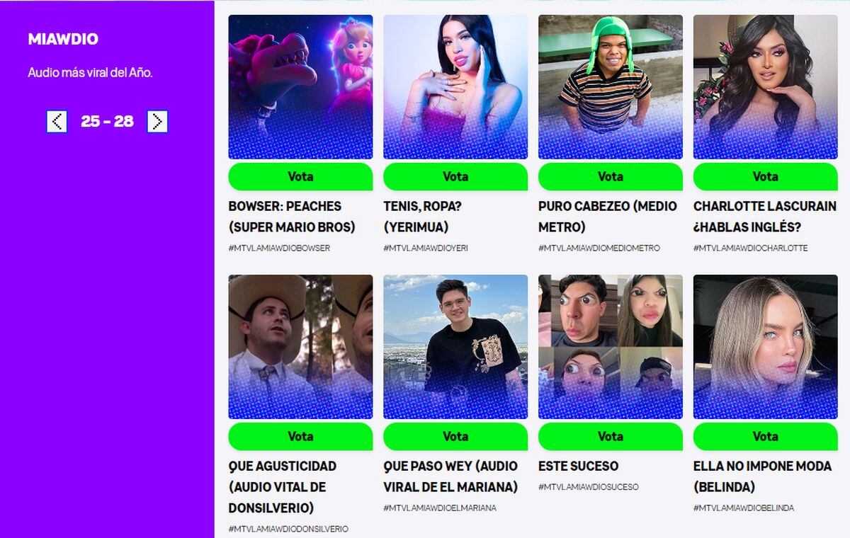 VIRAL TIKTOK | ‘Dios mío, cómo es posible este suceso’ compite en los Premios MTV Miaw 2023 con otros famosos. (Foto: miaw.mtvla.com)