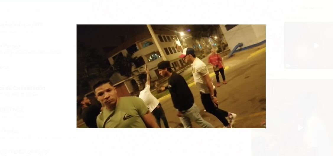 Vecinos están cansados del andar de los delincuentes extranjeros. Aquí, los sujetos efectuando disparos al aire. | Foto: Reproducción de video