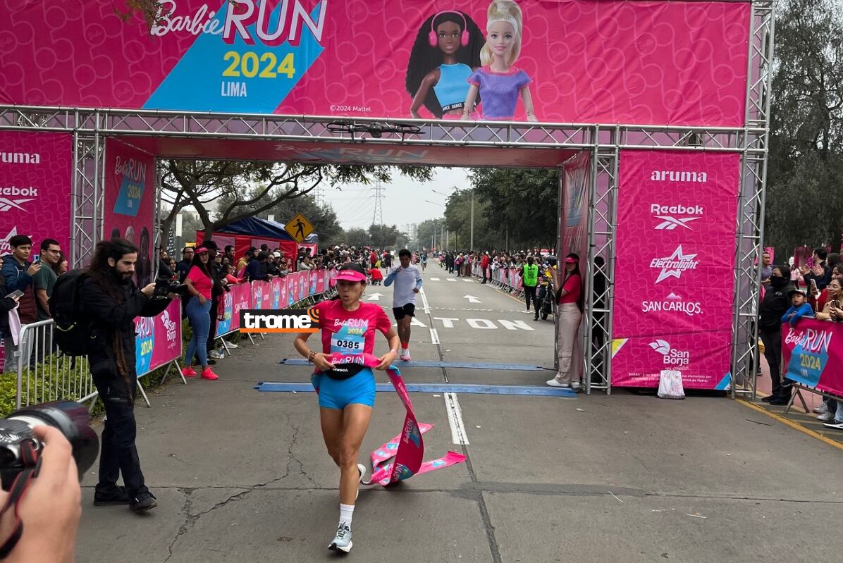 Así se vivió el 'Barbie Run' que reunió en San Borja a fanáticos de Barbie y amantes del deporte. Evento celebró 65 años de la icónica muñeca. (Trome).