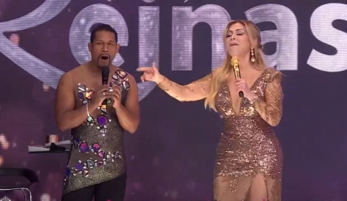 Gisela Valcárcel y Edson Dávila, Giselo. (Foto: Captura América).
