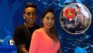 Christian Cueva: Su esposa Pamela López es captada usando velo de novia en Disneyland París ¿Renovaron votos?