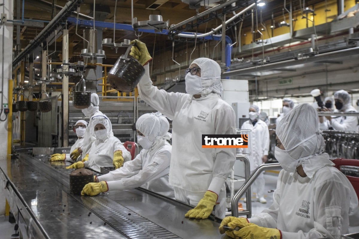 Planta de Nestlé mostró proceso de producción de sus panetones, preparados con masa madre. (Entrevista: Isabel Medina / Foto: César Campos / Trome)