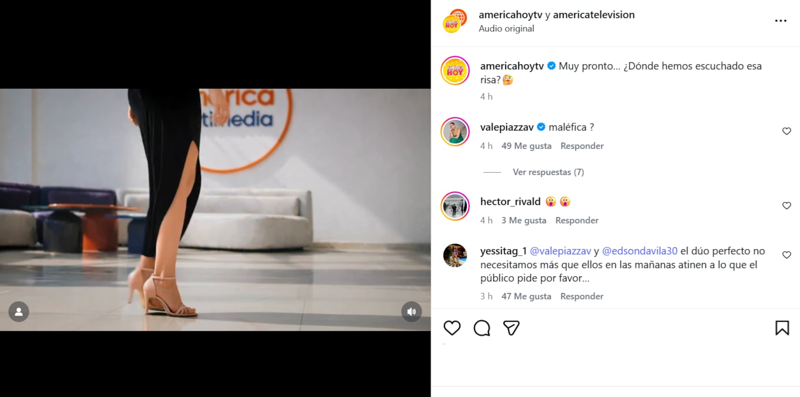 'América Hoy' lanza publicación, revelando la risa de su nueva conductora.