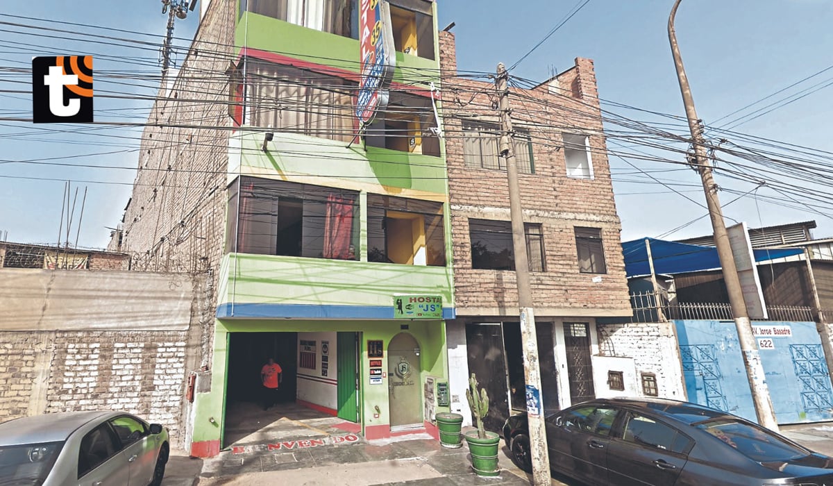 El hostal en donde fue hallado el primo de Deysi Araujo.