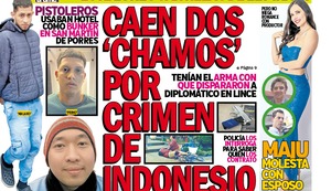 CAEN DOS ‘CHAMOS’ POR CRIMEN DE INDONESIO