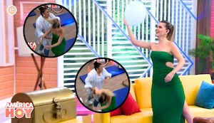 Brunella Horna es ‘atropellada’ por Mónica Torres durante juego de los globos