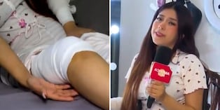 Zully reaparece en silla de ruedas tras fuerte caída