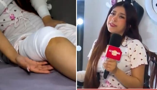 Zully reaparece en silla de ruedas tras fuerte caída