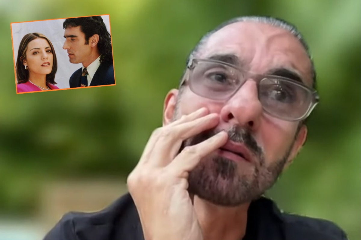 Miguel Varoni, Pedro el Escamoso, no pudo evitar quebrarse por la muerte de Sandra Reyes. (Captura RCN)